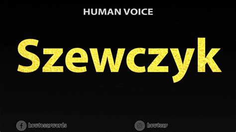 how do you pronounce szewczyk.